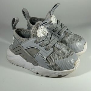 Nike Huarache Run Ultra Toddler Size 5C Gray Athletic‎ Shoes Sneakers 859594-016